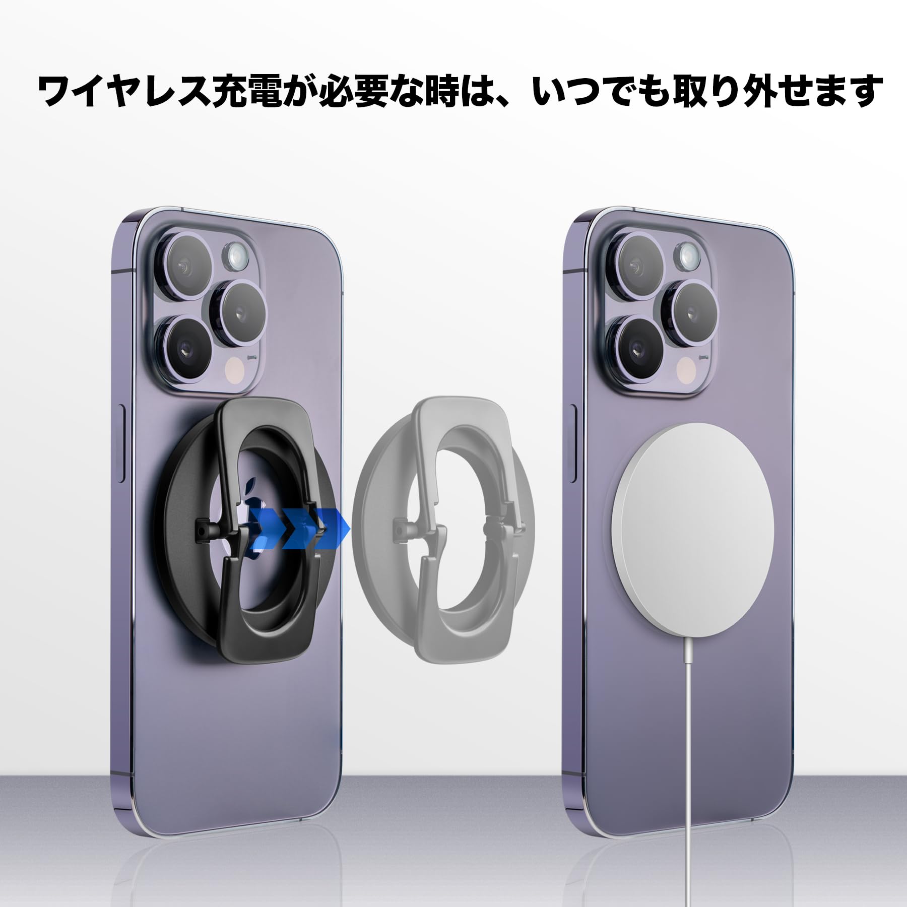 Amazon | enGMOLPHY MagSafe対応バンカーリング マグセーフスマホ