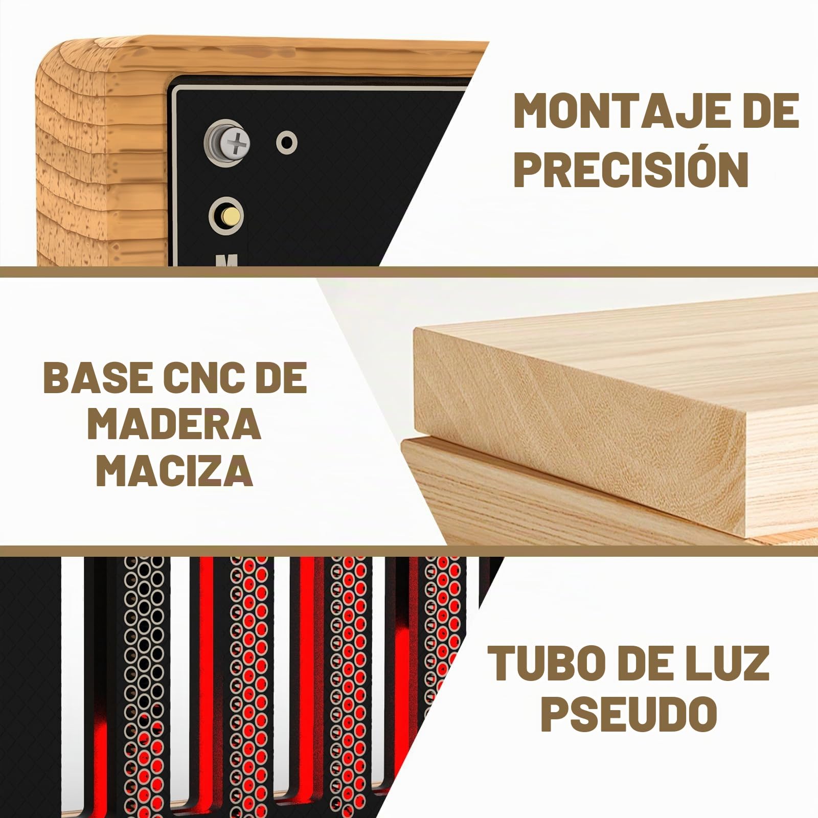 Luz rítmica de espectro de tubos Nixie, luz de espectro musical con 12 reloj Nixie, lámpara de espectro automático para reconocimiento de música, 30+ modos de color, brillo ajustable, para decoración