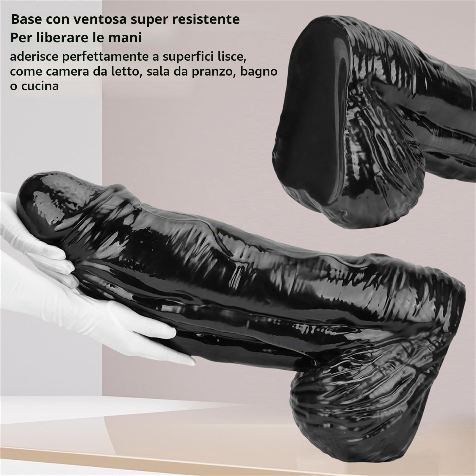 Dildo enorme, dildo anale gigante plug anale fisting dilatatore anale diametro extra large dildo anale con ventosa giocattoli sessuali for donne