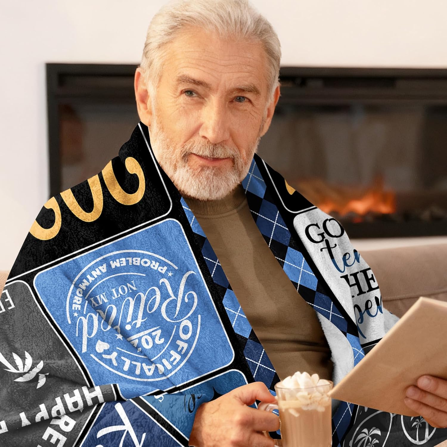 Retirement Gifts Blanket for Men 2026, Happy Retirement Gifts for Dad, Coworker, Husband, Funny Retired Present Throw 50"x60" for Retirees - Image 4