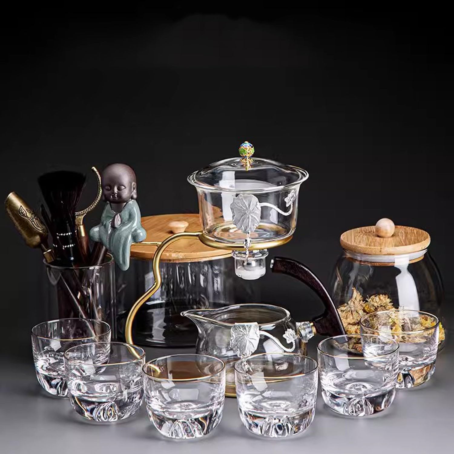 teekanne mit stövchen Matcha Tee Set Kungfu-Teeset, automatisches Teezubereitungsartefakt für den Haushalt(Color:16,Size:)