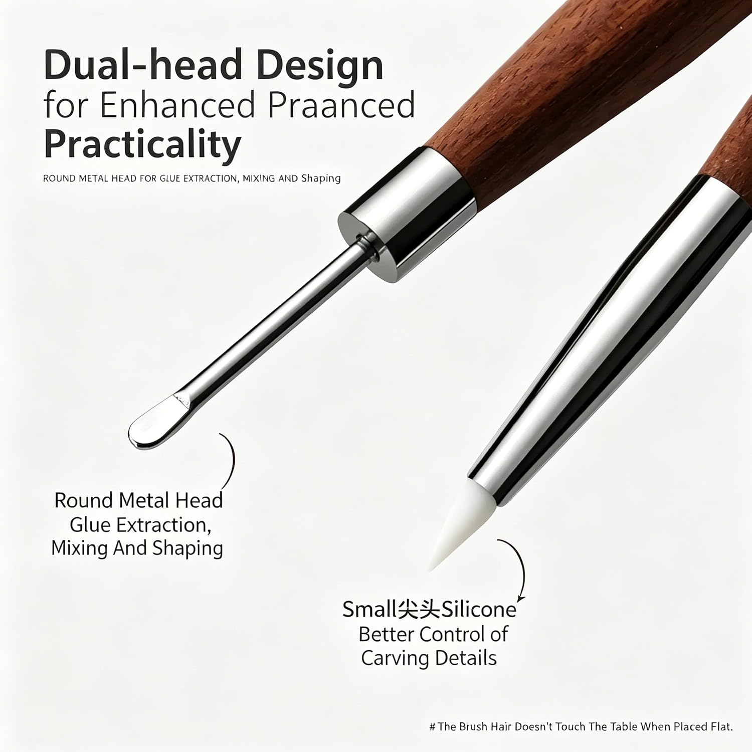 Dual-Ended 3D Nail Art Sculpting Pen, 1 Piece