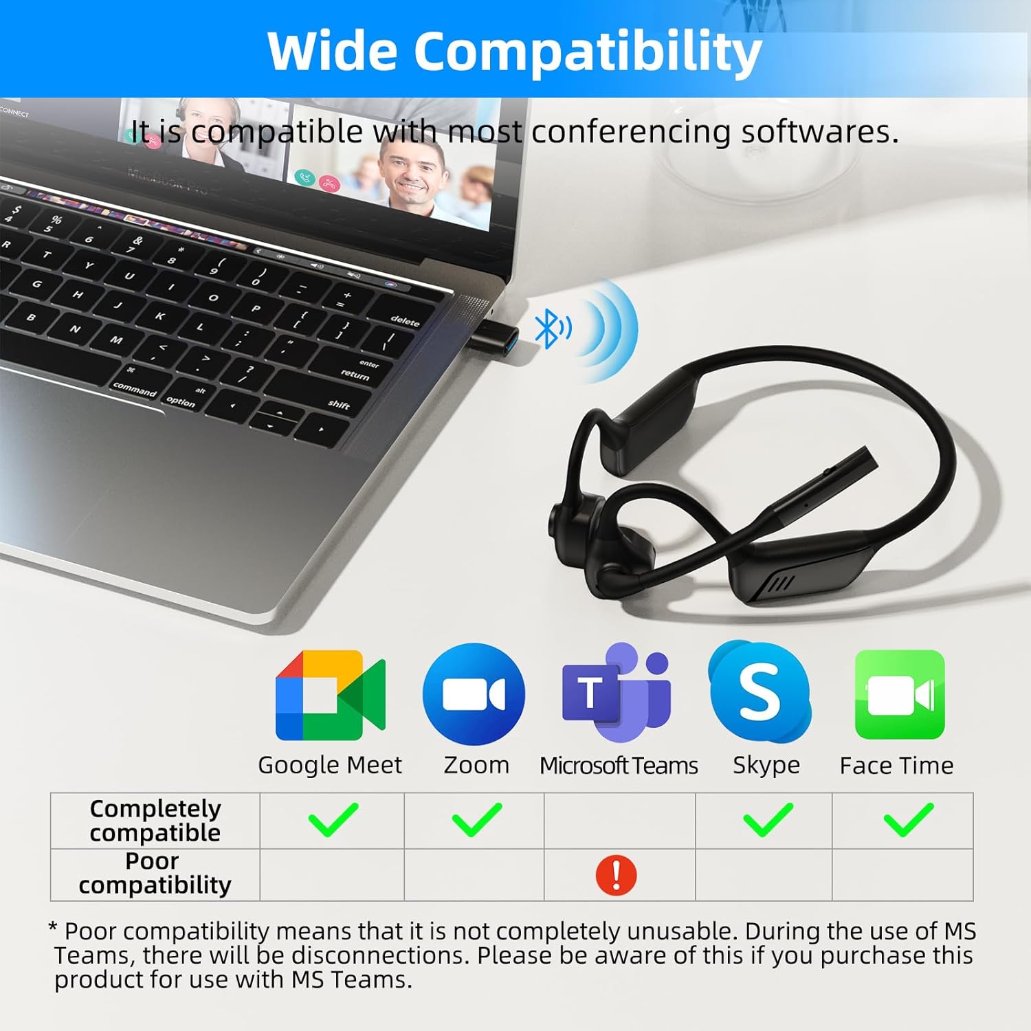 Air Conduction Headset, Open Ear Headphone with Liberia Ubuy