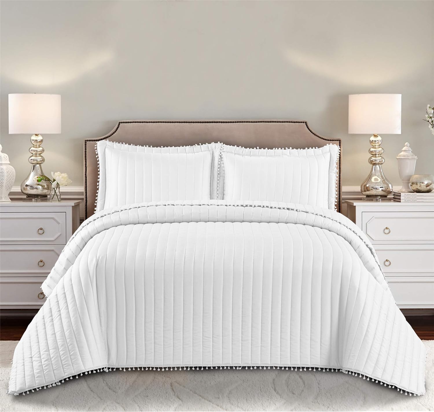 Luxury Bedspreads King Size Bed Quilt Throws for Beds Reversible