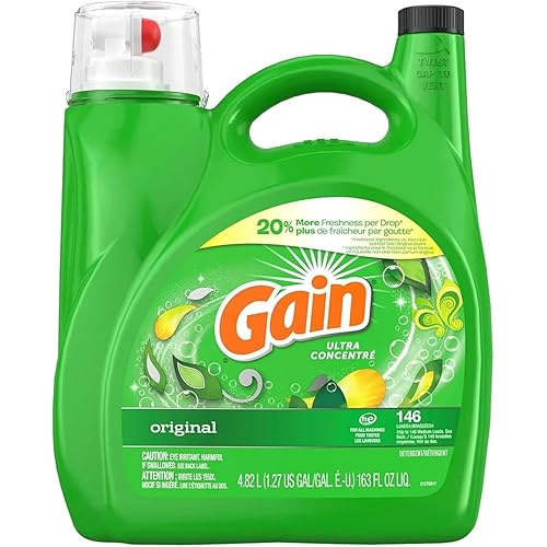 Gain High Efficiency Original Liquid Laundry Detergent, 146 Loads , Green