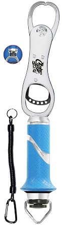 CUDA 11.5 Grip & Scale | Durable For Saltwater and Freshwater Use Up to 50 LBS Fish Scales with Non-Slip Scale Pattern Grip & Stainless Steel Jaws | Lanyard Included
