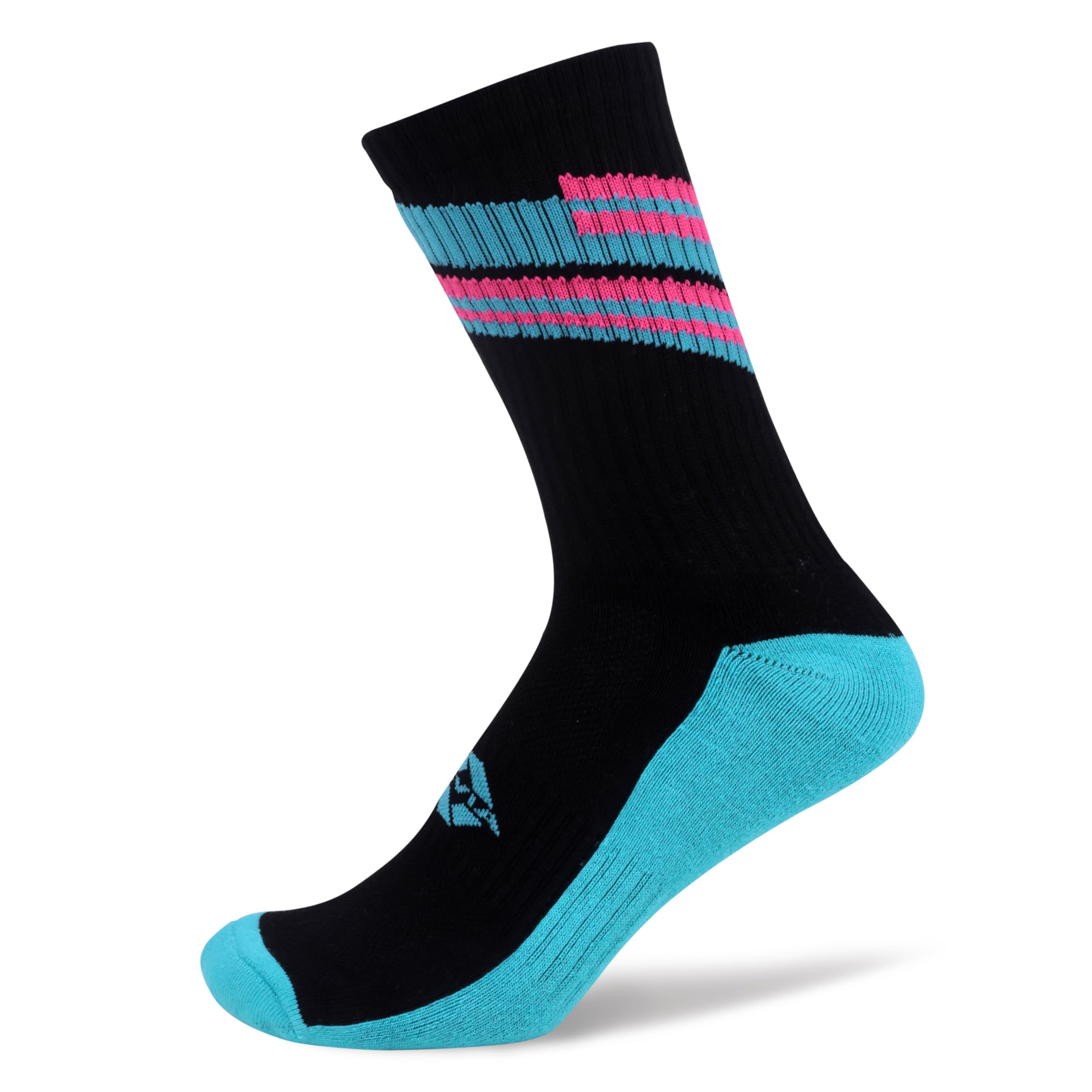 Nivia Court Cotton Socks for Men, High Ankle Badminton Socks with Cushioned Sole, Breathable Soft Cotton Fabric, Moisture-Wicking & Anti-Odour, Ideal for Badminton, Tennis & Indoor Sports