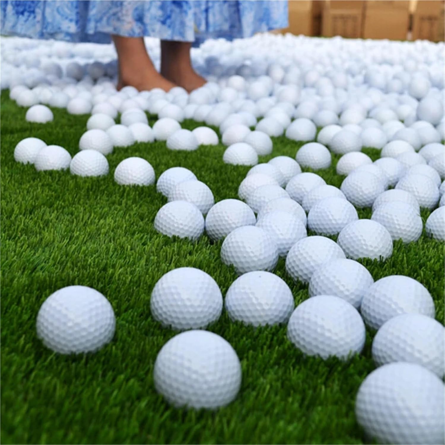 10 Pack White Golf Foam Practice Balls for Indoor and Outdoor Training