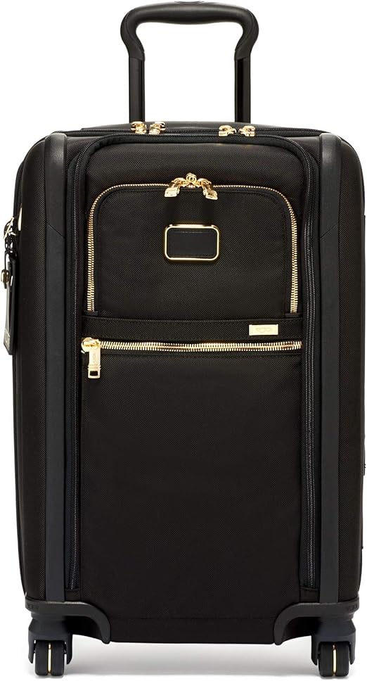 review TUMI Alpha 3 International Dual Access 4 Wheeled Carry-On Black/Gold One Size