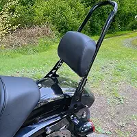 Sresk Motocicleta Destacável Traseiro Passageiro Sissy Bar Encosto Vertical com Almofada Almofada para Harley Sportster XL 883 1200 2004-Up com Clipe de Trava de Ferragem de Ancoragem Fácil Instalação