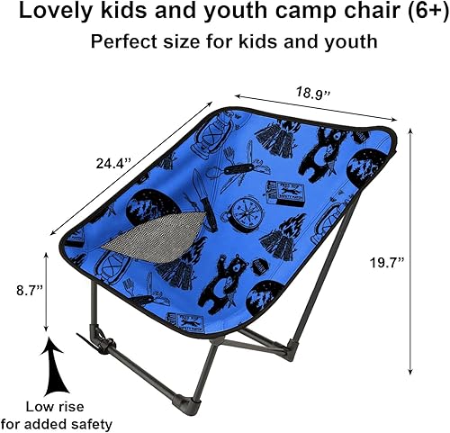 Miniatura 2 de Silla de camping portátil y compacta (azul)