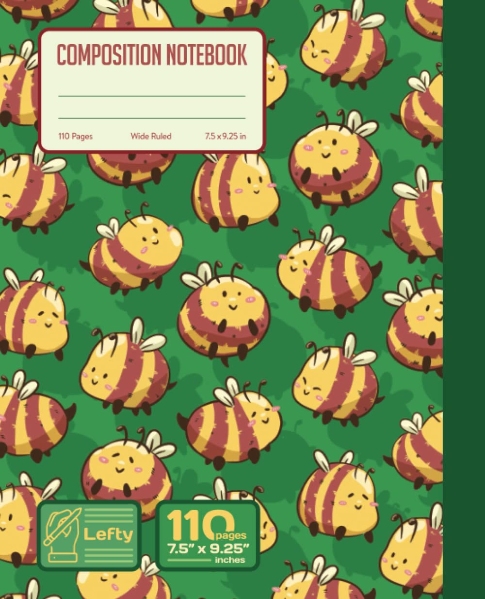 Lefthanded Composition Notebook Left Handed Wide ruled