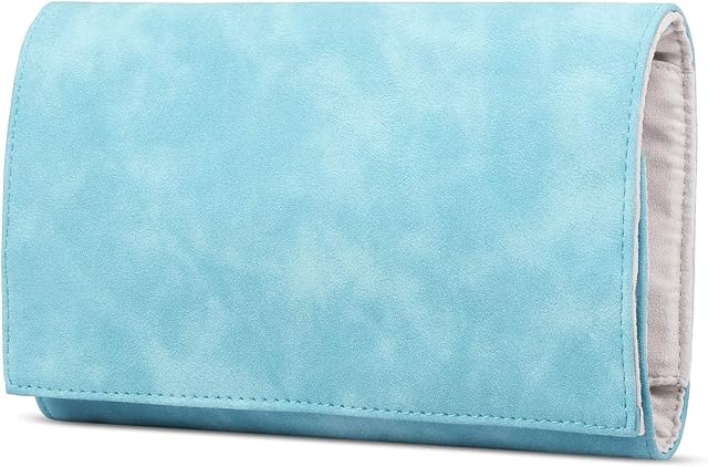 Travel Jewellery Organiser Roll Bag Tray Holder, Jewelry Jewellery Case Bag Storage Box for Necklace Earrings Rings Bracelets