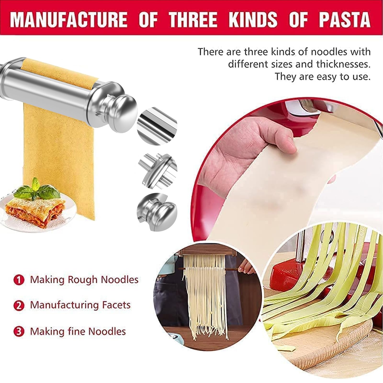 Amazon | KitchenAidミキサーアクセサリー用パスタメーカー