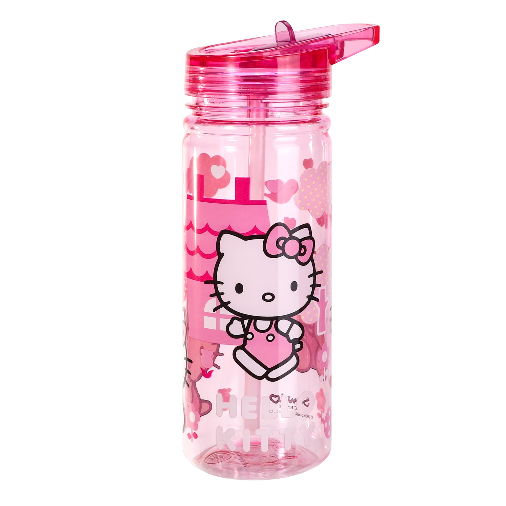 Hello Kitty Kids Childrens 580ml Ecozen Reusable Water Bottle, BPA Free