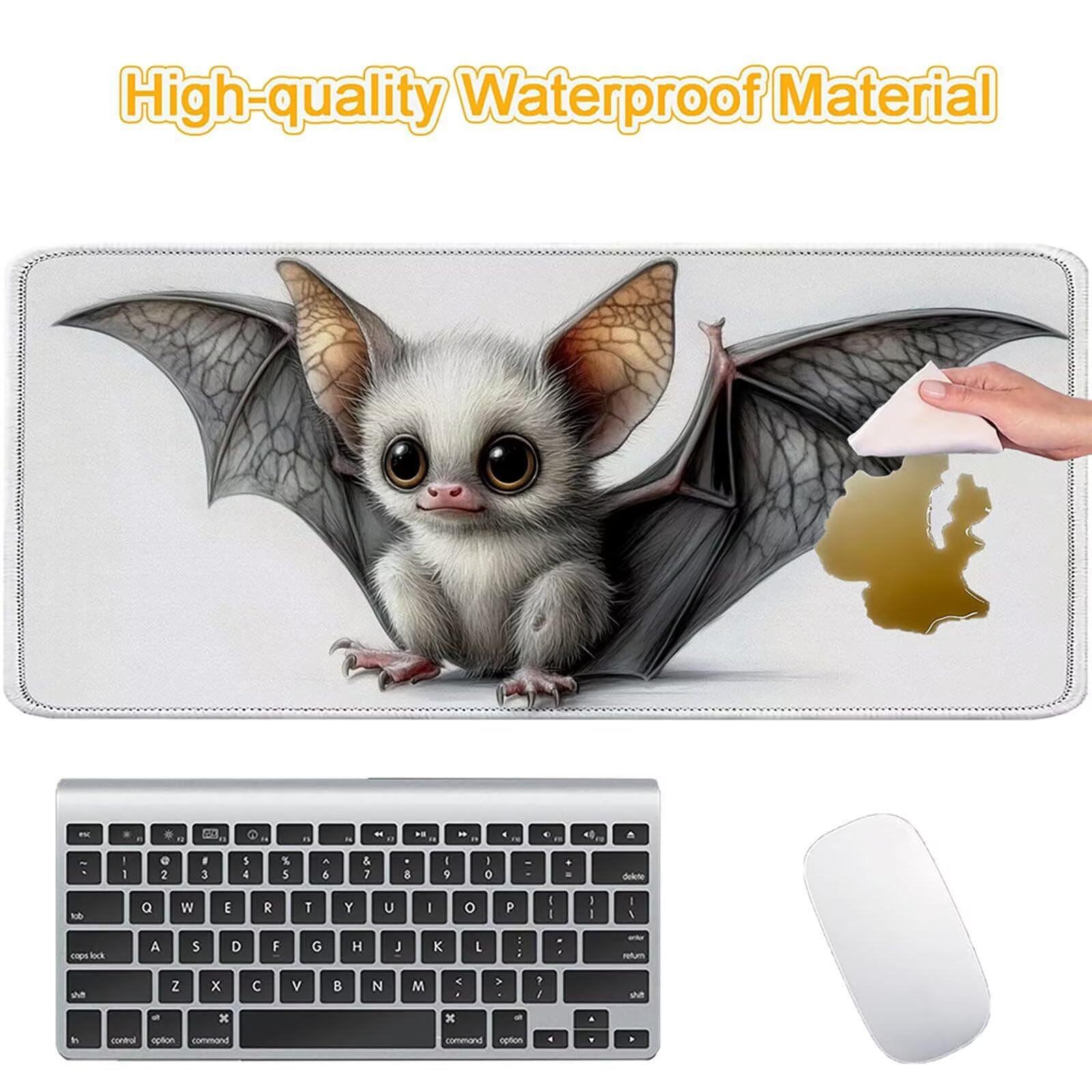 Tapis de Souris - 1000x500x3mm, Tapis Souris d'Ordinateur, Blanc 0-z3