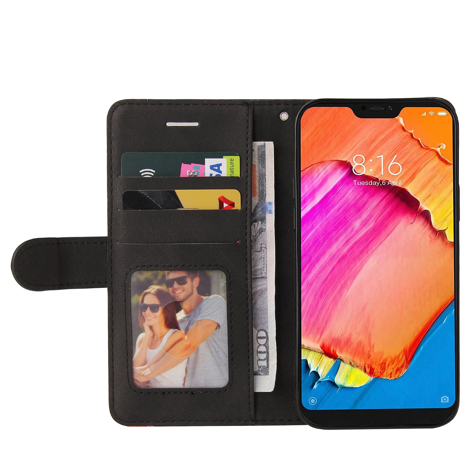 IMEIKONST Custodia Compatibile con OPPO A15, Goffratura Pelle Portafoglio con Chiusura Magnetica Supporto Flip Protettiva Caso Stand, Cover OPPO A15 Libro. Light Purple XCH