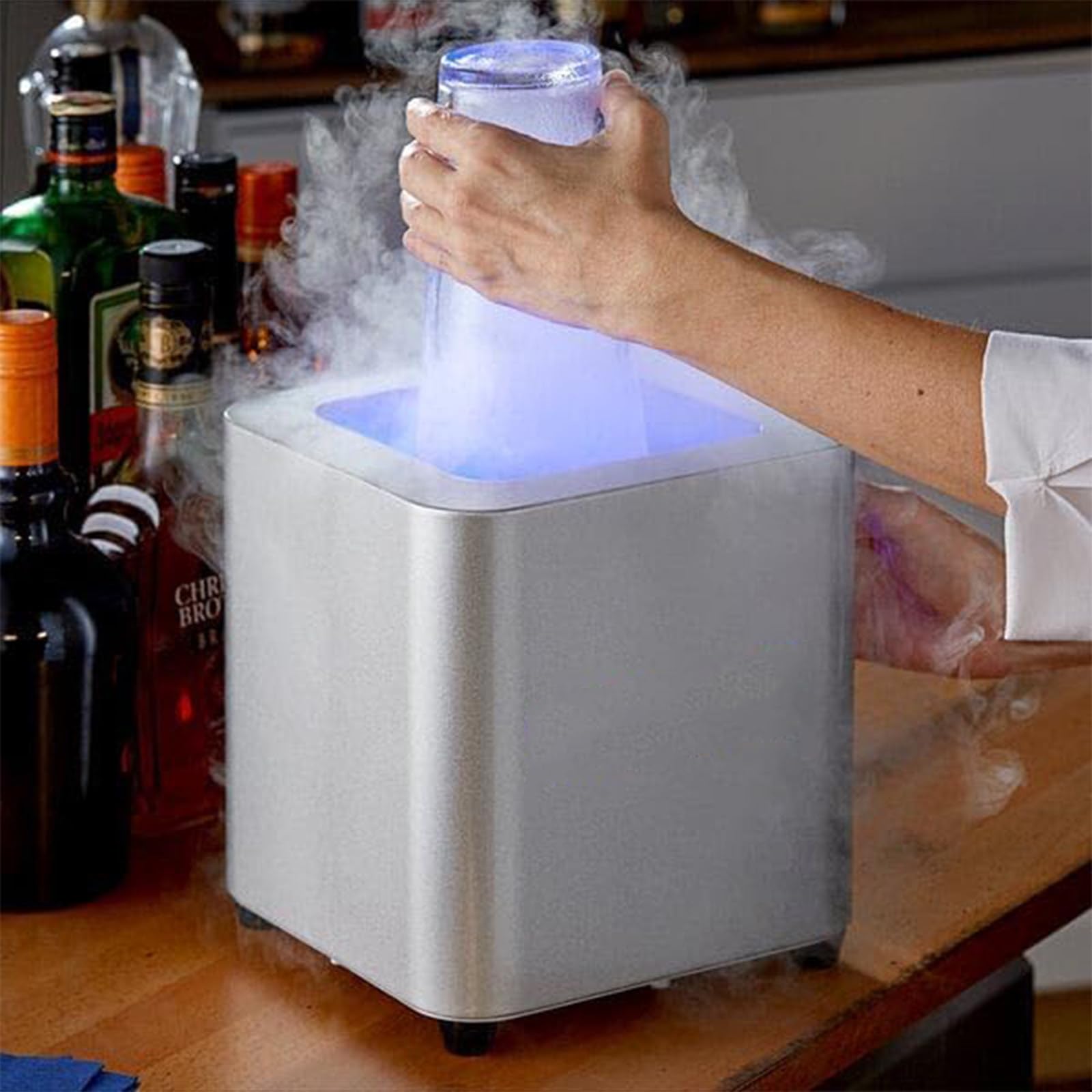 Mini-CO2-Glaskühler Für Tassen Und Gläser, Glasgefrierschrank, Flaschenkühler Für Cocktails, Bier, Getränke, Wein, Sofortige Abkühlung In Wenigen Minuten,110V