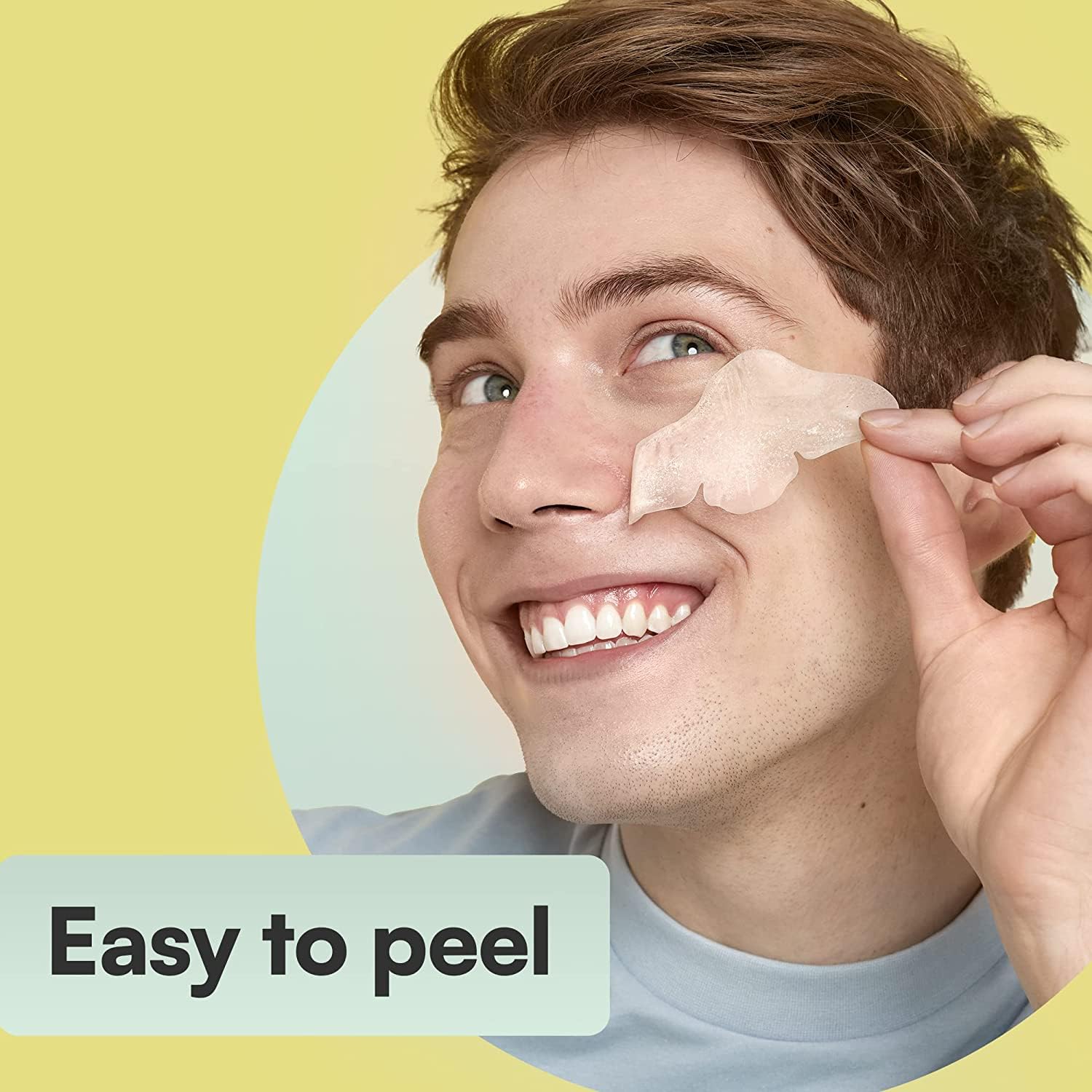 SKIN CHOICE Nose Pore Strips - Strisce idrocolloidali per la pulizia profonda per liberare e restringere i pori, assorbire il sebo, acne e punti neri Vegan (5 unità)