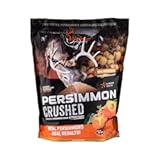 Persimmon Crushed Deer Attractant, 5lb Bag | Powerful Nutritious Long-Lasting Airborne Hunting Attractant with Real Persimmons