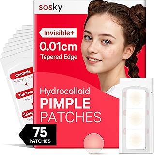 Sosky Parches de espinillas para cara, parche...