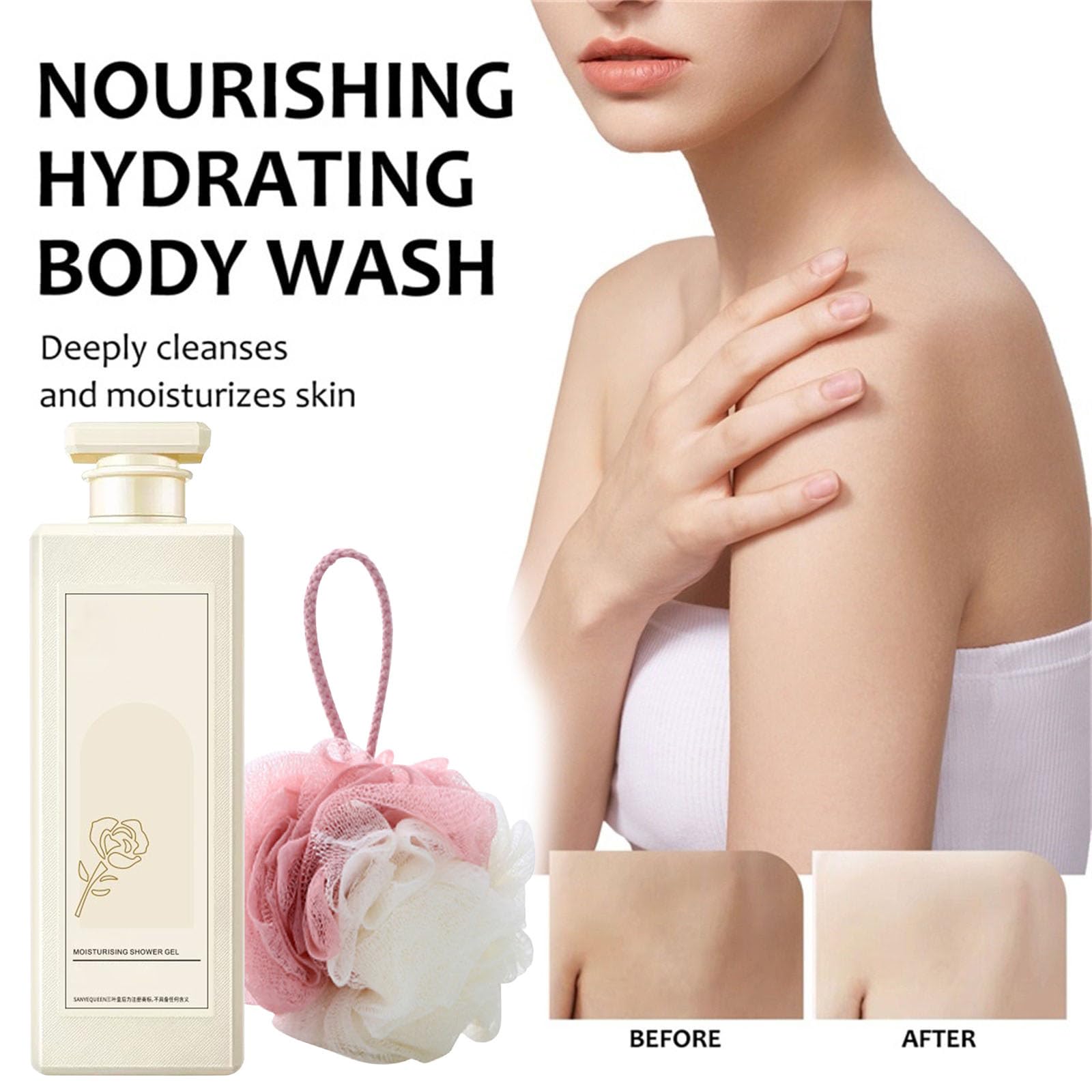 Urose Body Wash, Urose Duschgel, Fragrant Shower Gel, Perfumed Moisturizing Body Wash, Fragrant Shower Gel, Perfumed Body Wash, 800ml Urose Fragrant Body Wash for All Skin Types (2, 1600ml)