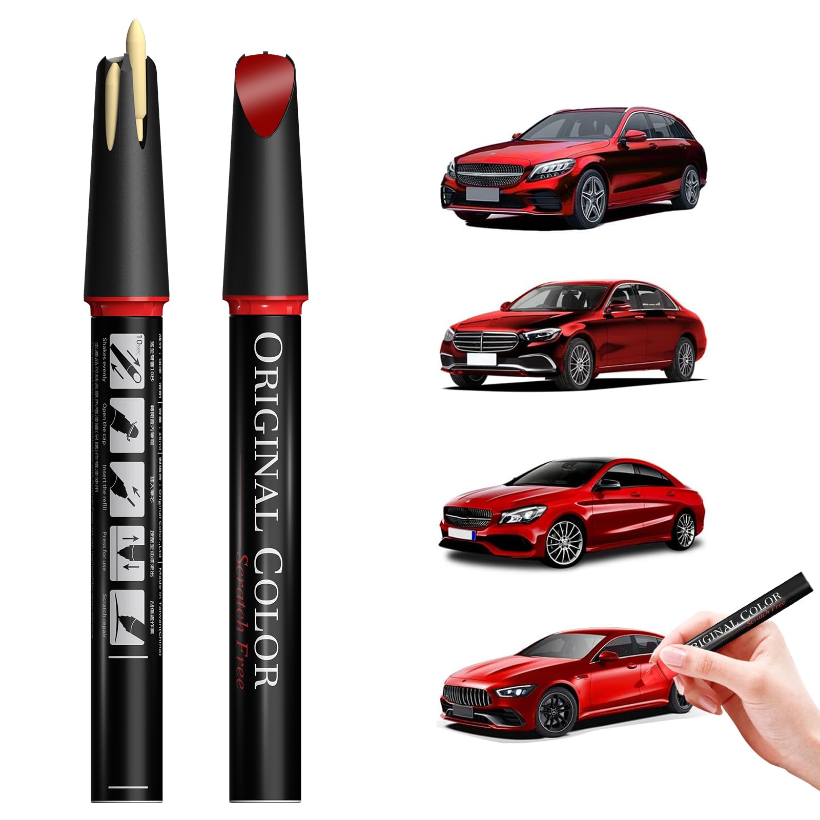 Carhoo Barolo Red Metallic Mercedes-Benz Touch Up Paint Pen