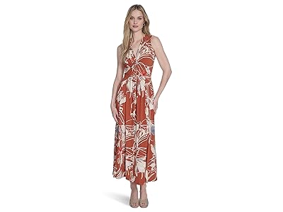 Calvin Klein Matte Jersey Floral Knot Aline Women