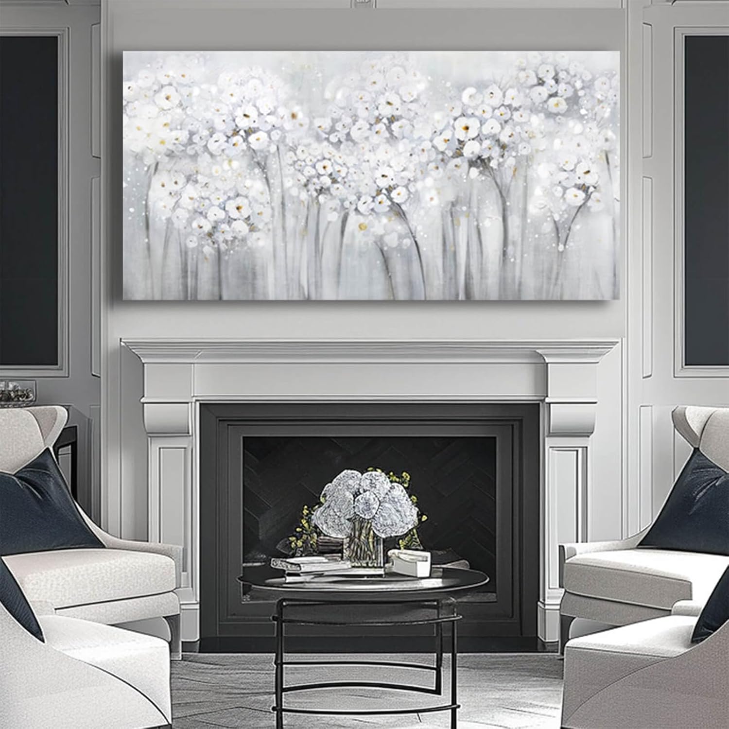 Artexist Wall Decor for Living Room Landscape Artwork Blossom Oil Paintings for Bedroom Kitchen Office Home Decorations 29"x58"