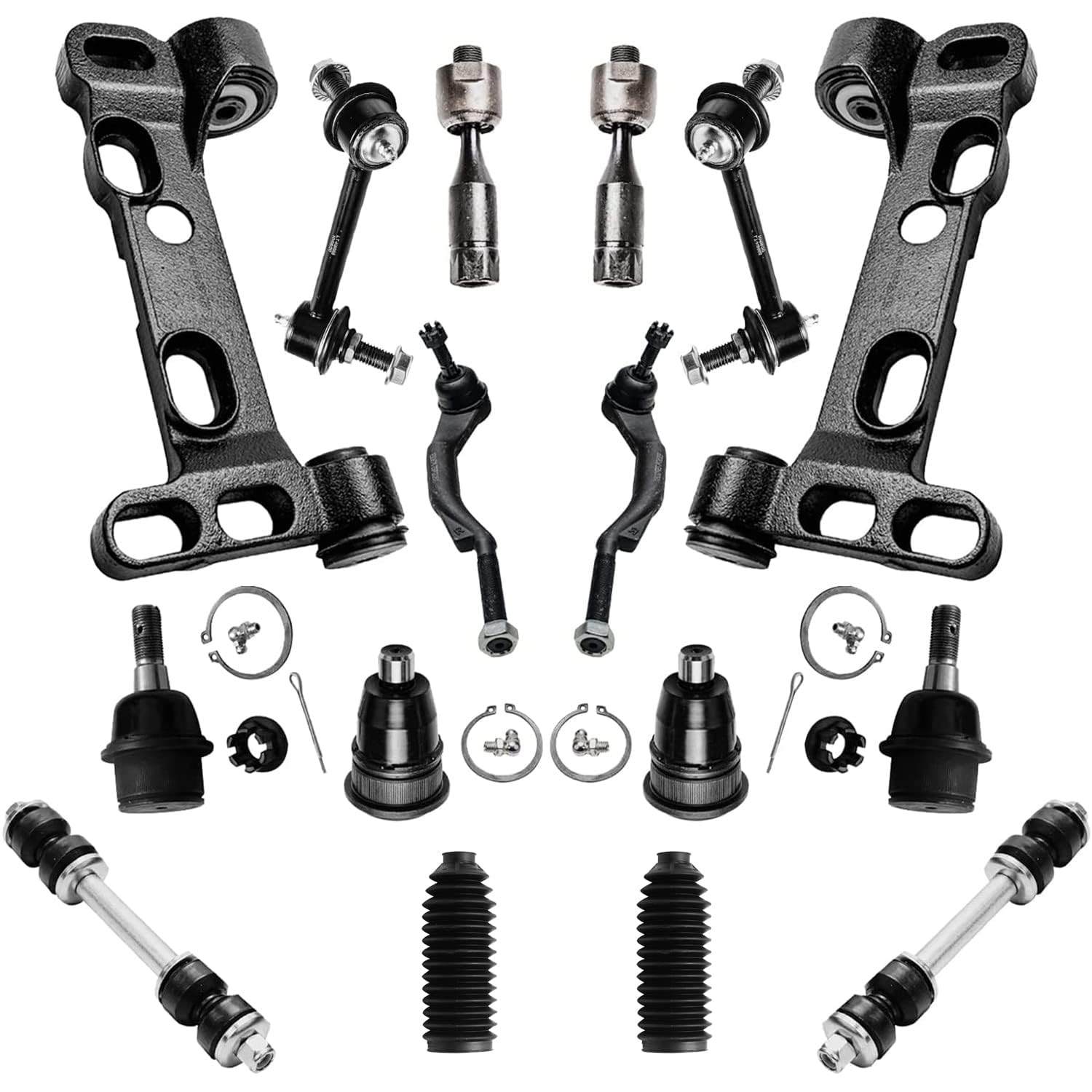 Detroit Axle - 16pc Suspension Kit for 2008-2009 Chevy Trailblazer