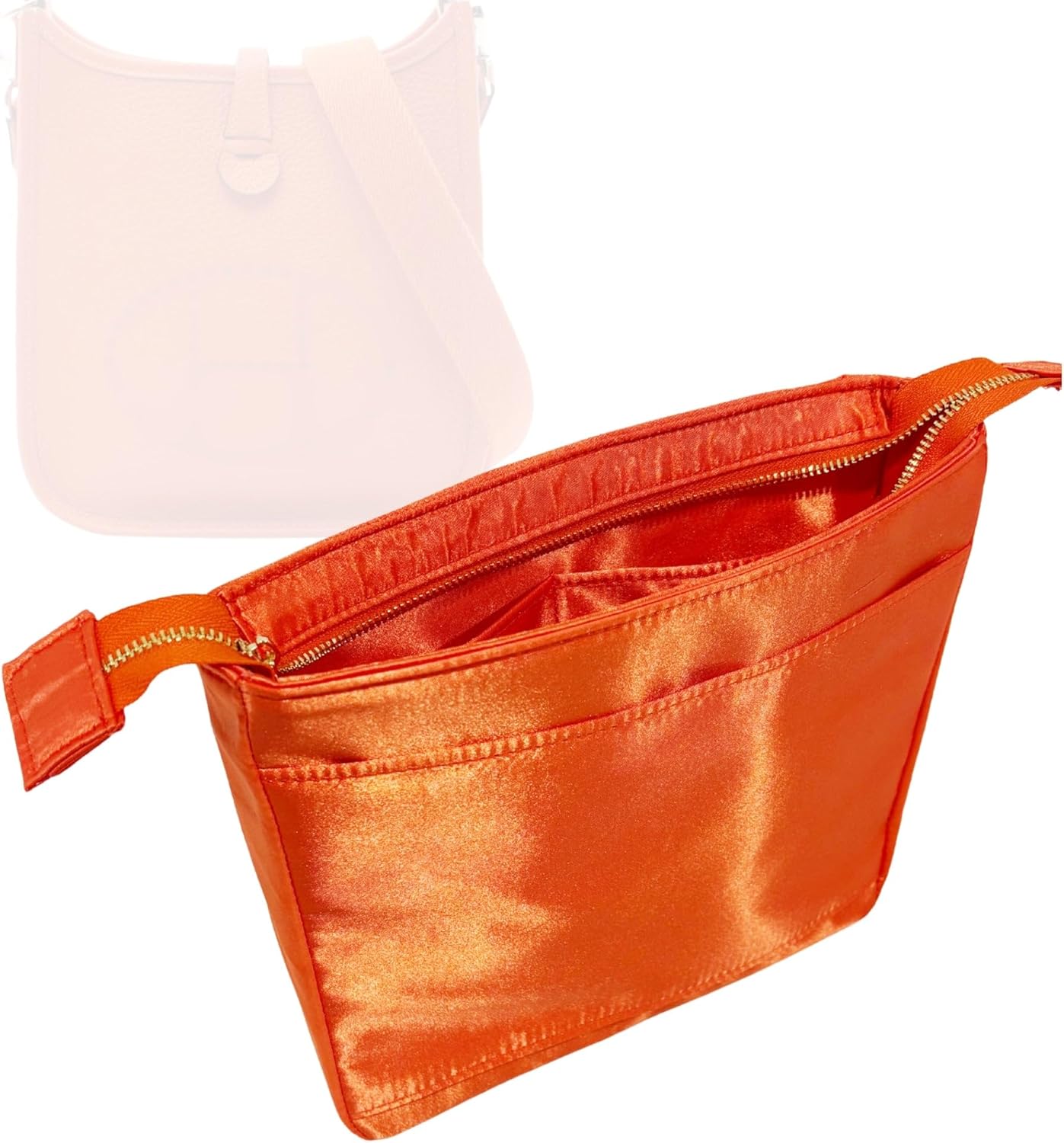 Organizer for Evelyne TPM/16, PM/29, GM/33, TGM/40, Satin Silk Bag Insert (TPM/16cm, Pine)