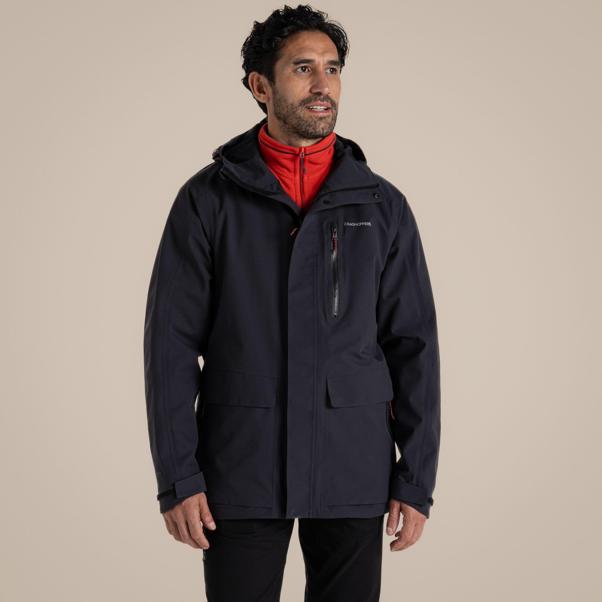 Craghoppers Mens Lorton Jacket, Wind Resistant & Waterproof, Stretchable & Insulating - Perfect for Outdoors, Walking, Hiking & Camping