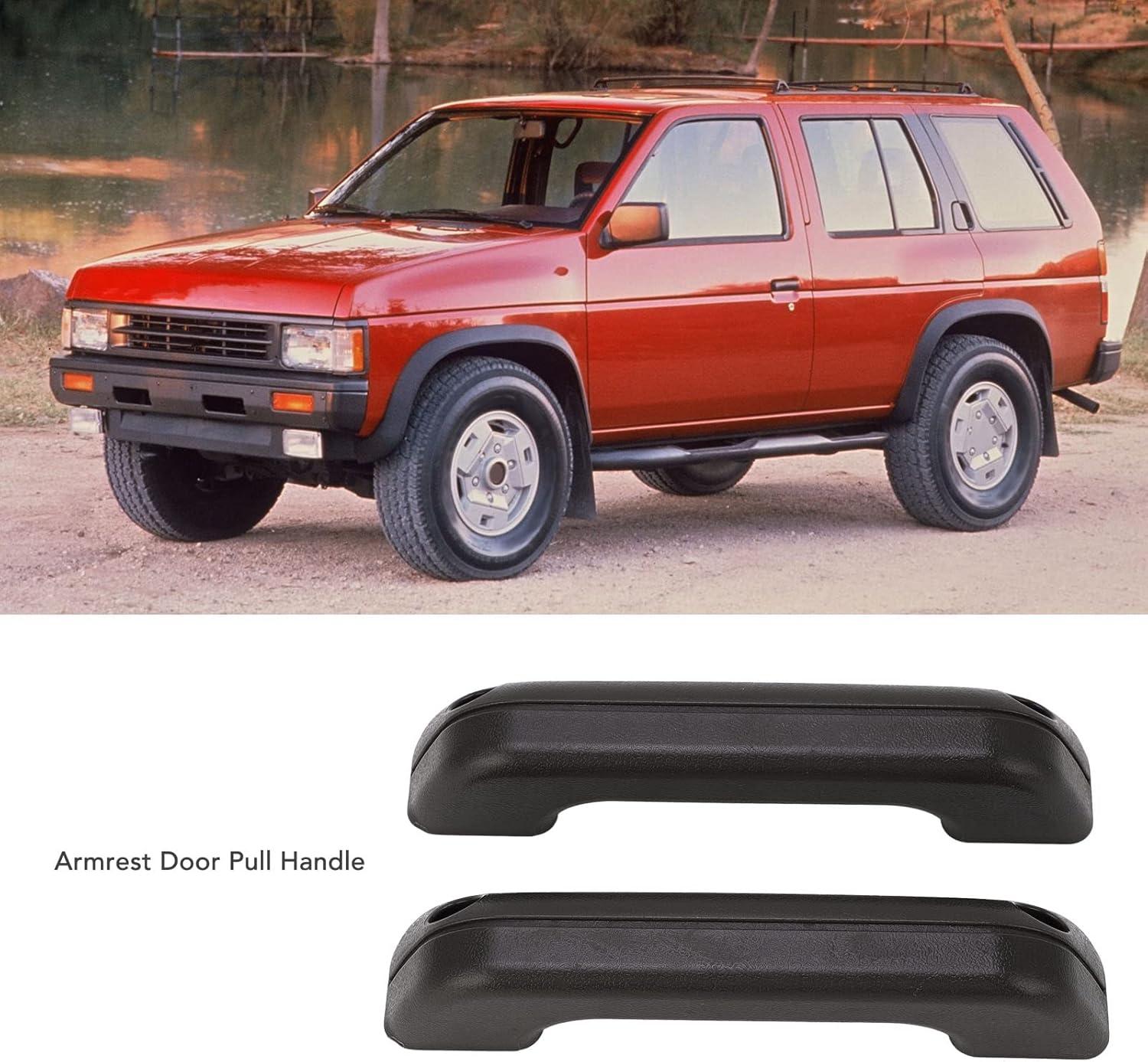 Armrest Door Handle, Durable ABS Pair Replacement, Pickup Truck Door Pull Handle for 1986-1997 D21 Frontier Owners in Daily Commute Off-Road Adventures and Vehicle Restoration Projects