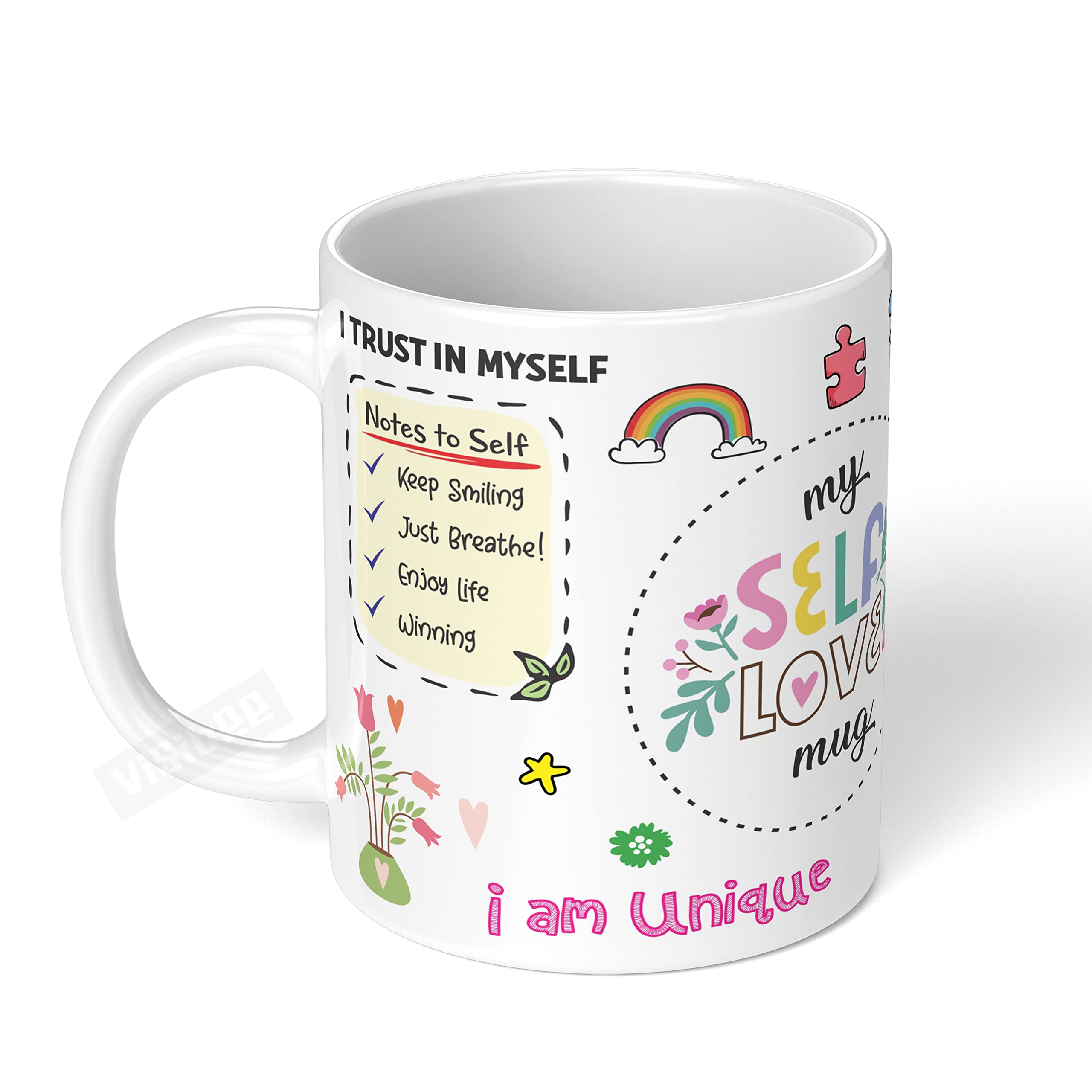 Sponsored Ad - My Self Love Mug - 11oz Ceramic Coffee Mug, Elegant Design, Reminds You to Prioritize Well-Being and Celebrate Yourself Every Day