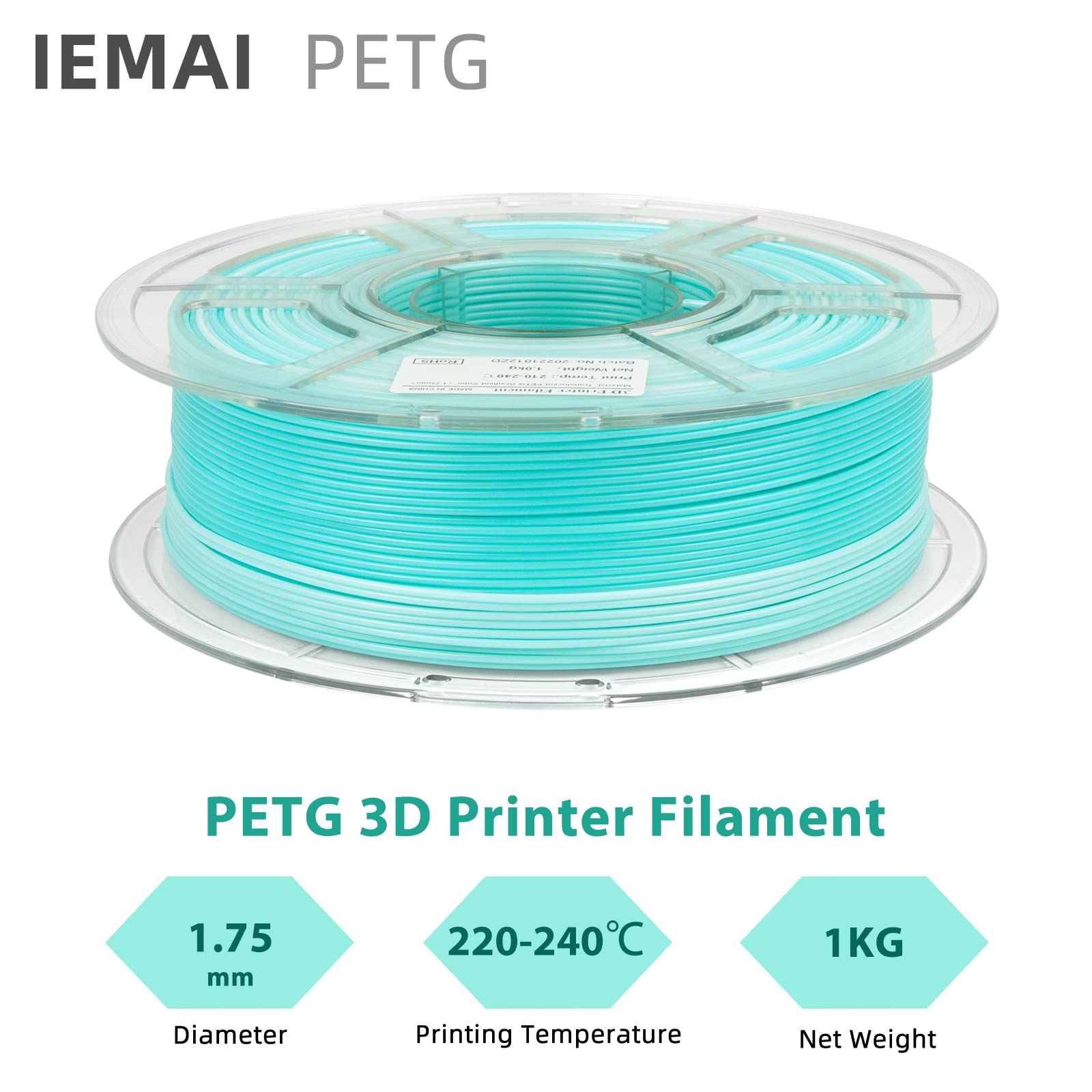 Translucent Petg Filament Example Snapklik.com : IEMAI PETG Filament 1.75mm, High-Speed 3D Printer ...