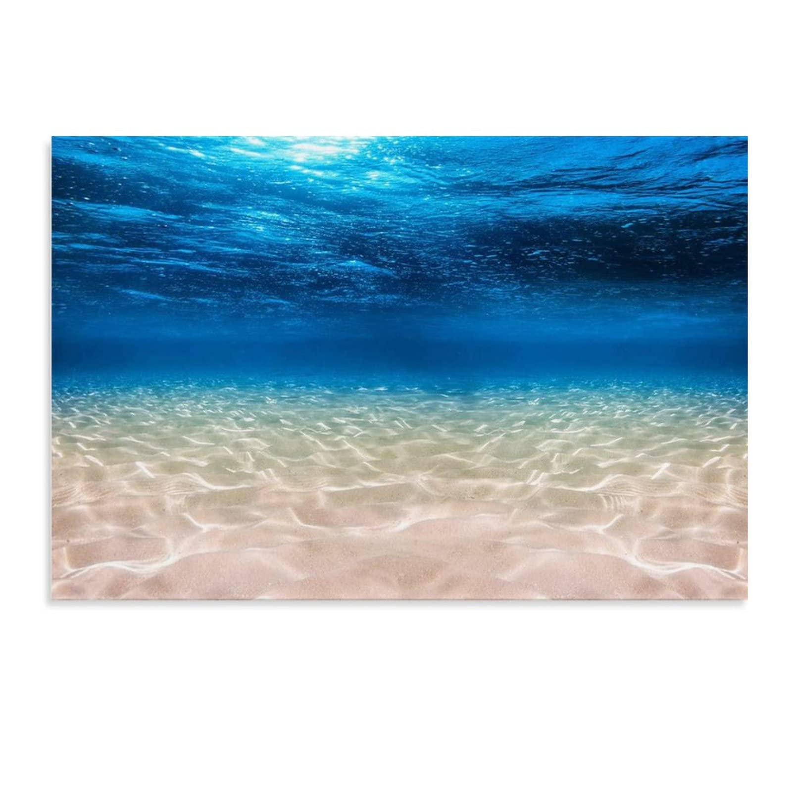 Minimalist Undersea Ocean Beach Retro Abstract Oil Painting Room Aesthetic Art Poster Living Room Lo Canvas Painting Wall Art Poster for Bedroom Living Room Decor 24x16inch(60x40cm) Unframe-Style