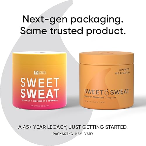 Vista 16 de Sports Research Sweet Sweat 'Workout Enhancer' - Tarro XL de gel – Maximiza tu ejercicio y suda más rápido – 13.5 onzas (Citrus Mint)
