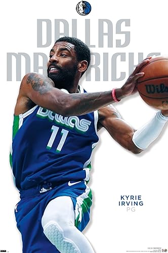 Trends International NBA Dallas Mavericks - Póster de pared de Kyrie Irving de la serie 23