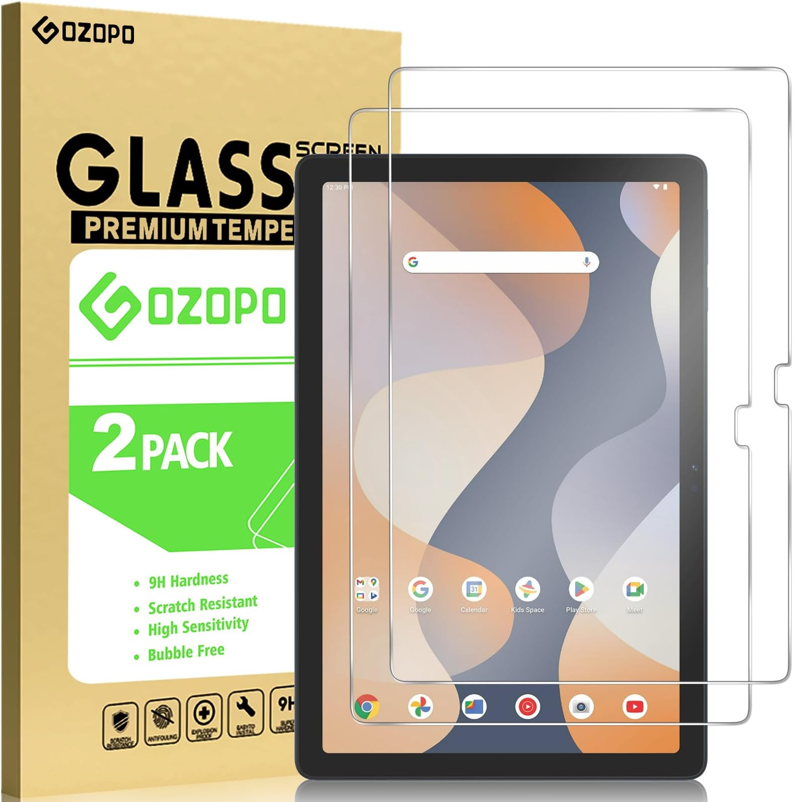 Screen Protector for Onn 10.1 inch Tablet (2024 Model 100135925), 2 Pack