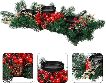 Amazon.co.jp: MorTime クリスマスセンターピース キャンドルホルダー3