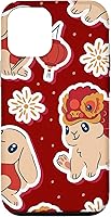 Vista 4 de iPhone 12 Pro Max Año del Conejo - Funda del Zodiaco chino Año Nuevo 2023