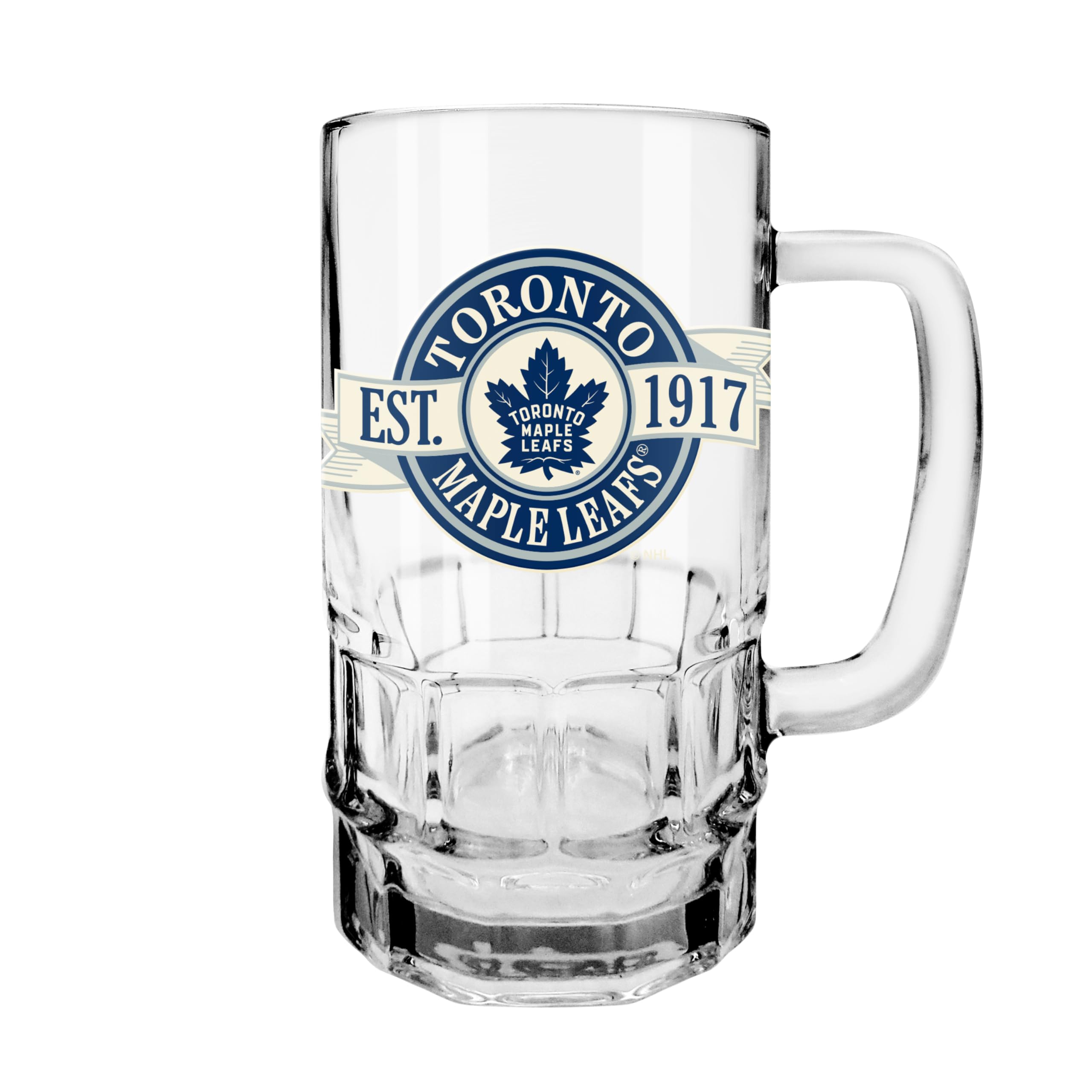 Inglasco NHL Toronto Maple Leafs Banner Beer Stein Mug with Handle, 18-Ounce