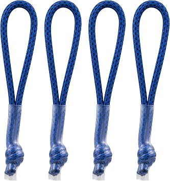 Endoto 4PCS Zipper Pull Replacement for Nike Elite Backpack, Zipper Pulls Tab Extender Replacement for Luggage, Jackets, Pants, Suitcases, CoatsColorBlue&Black