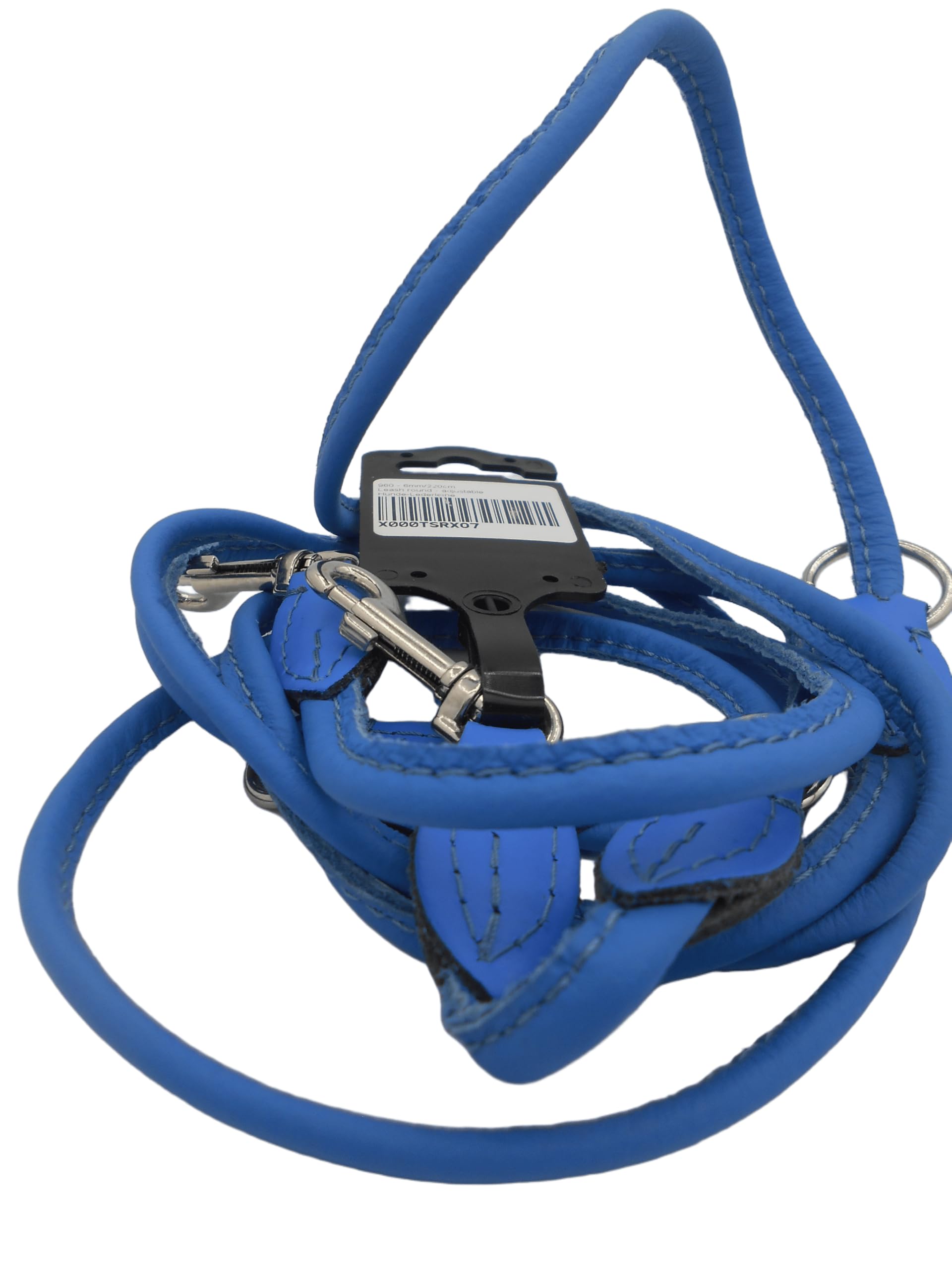 Guinzaglio per cani in vera pelle 961, 8 mm x 220 cm, perfetto per cani di piccola taglia