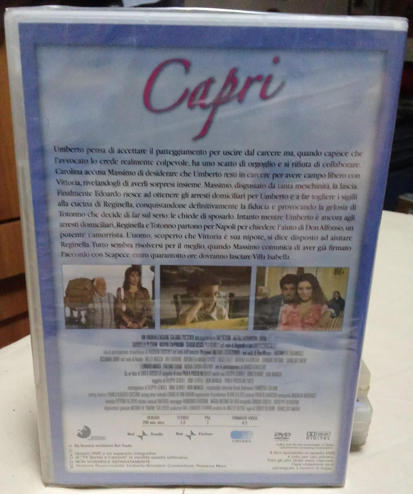 Capri 5 | Serie TV Italiana, Produzione RAI, Formato PAL, Stereo 2.0, 200 min circa