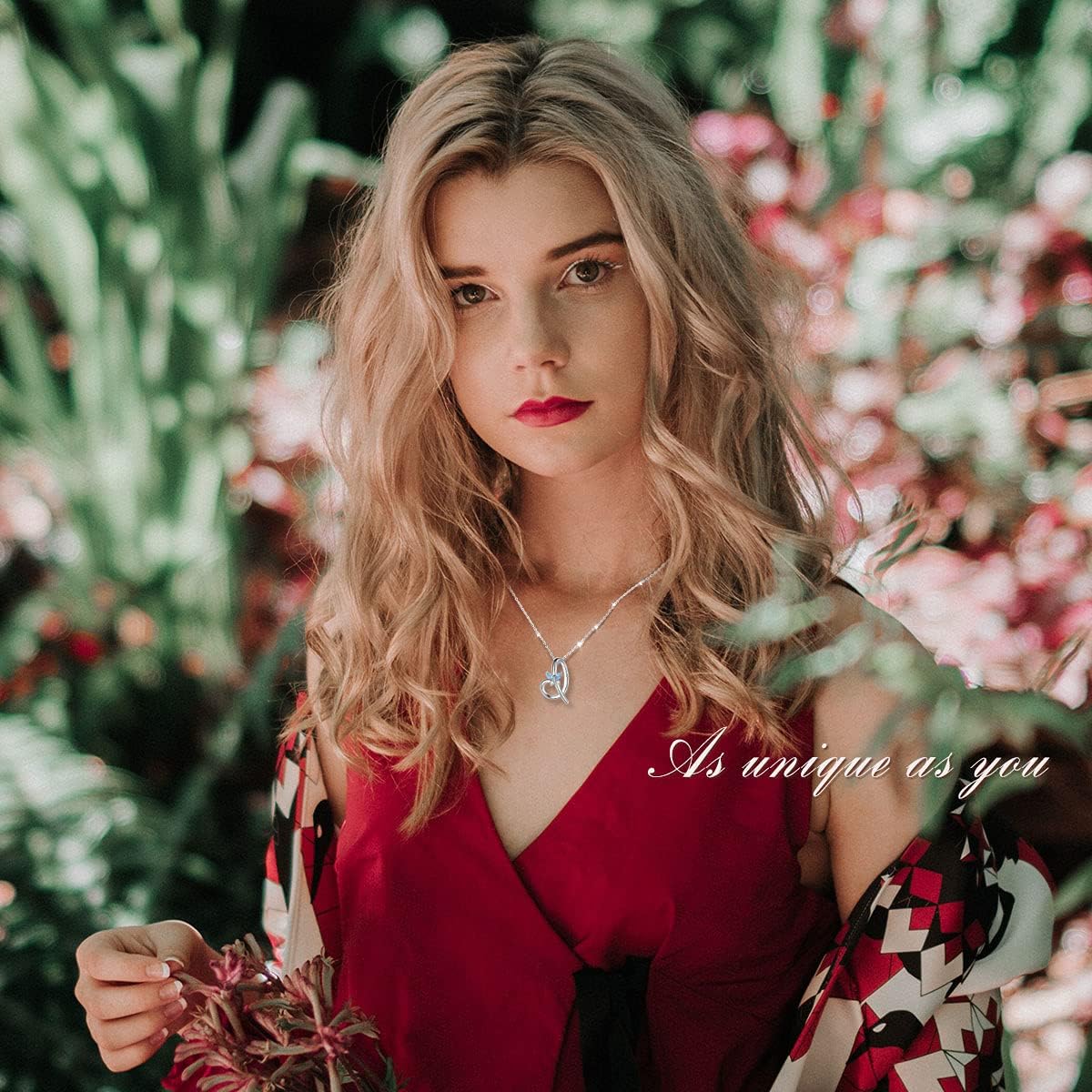 EUDORA Sterling Silver Butterfly Initial Necklaces for Women, Elegant Letter Neckles Personalized Gift for Mother, Sister, Daughter, 18 inch Chai - Image 8