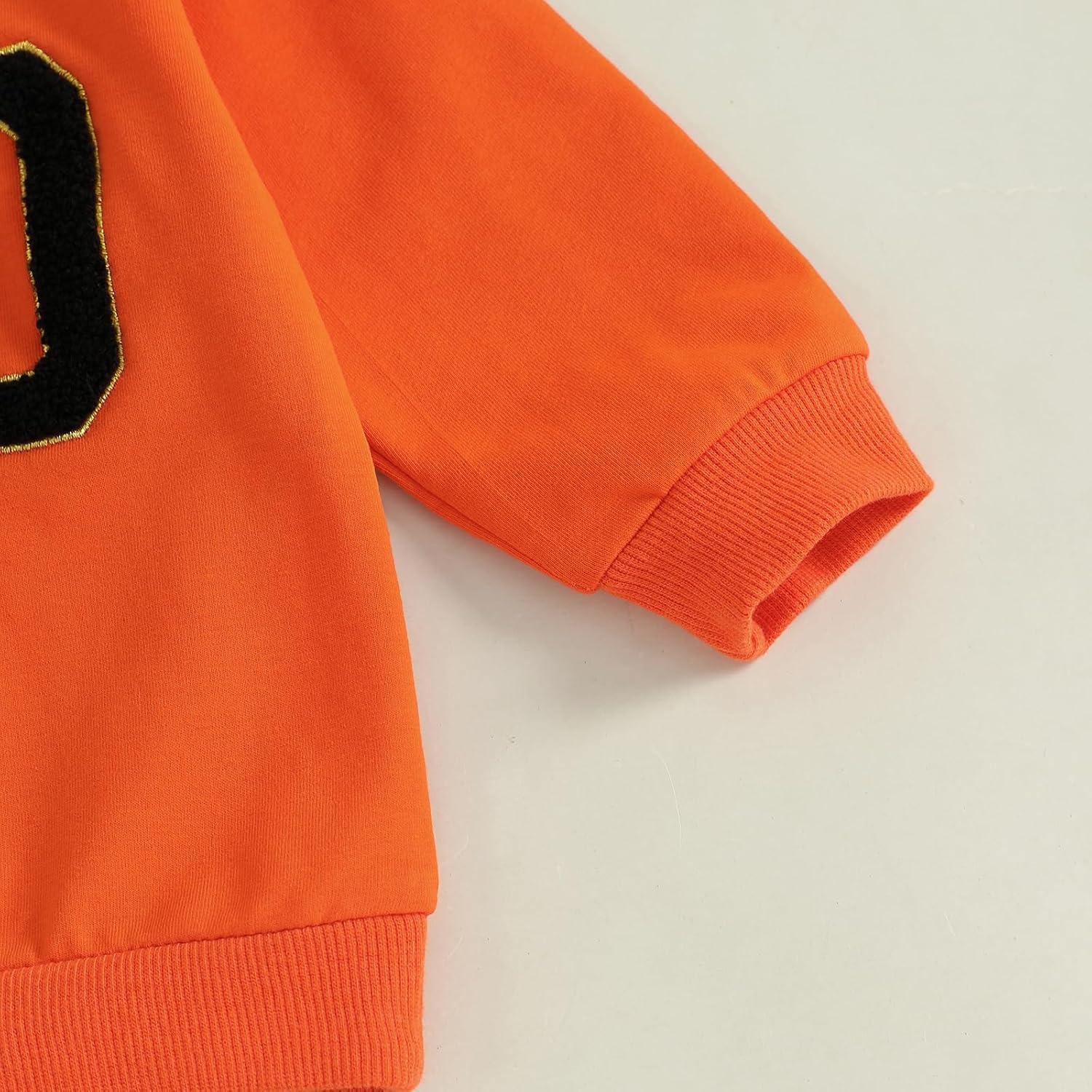 Pudcoco Family Matching Mommy and Me Halloween Sweatshirt Long Sleeve Letters Boo Embroidery Crewneck Pullover Top