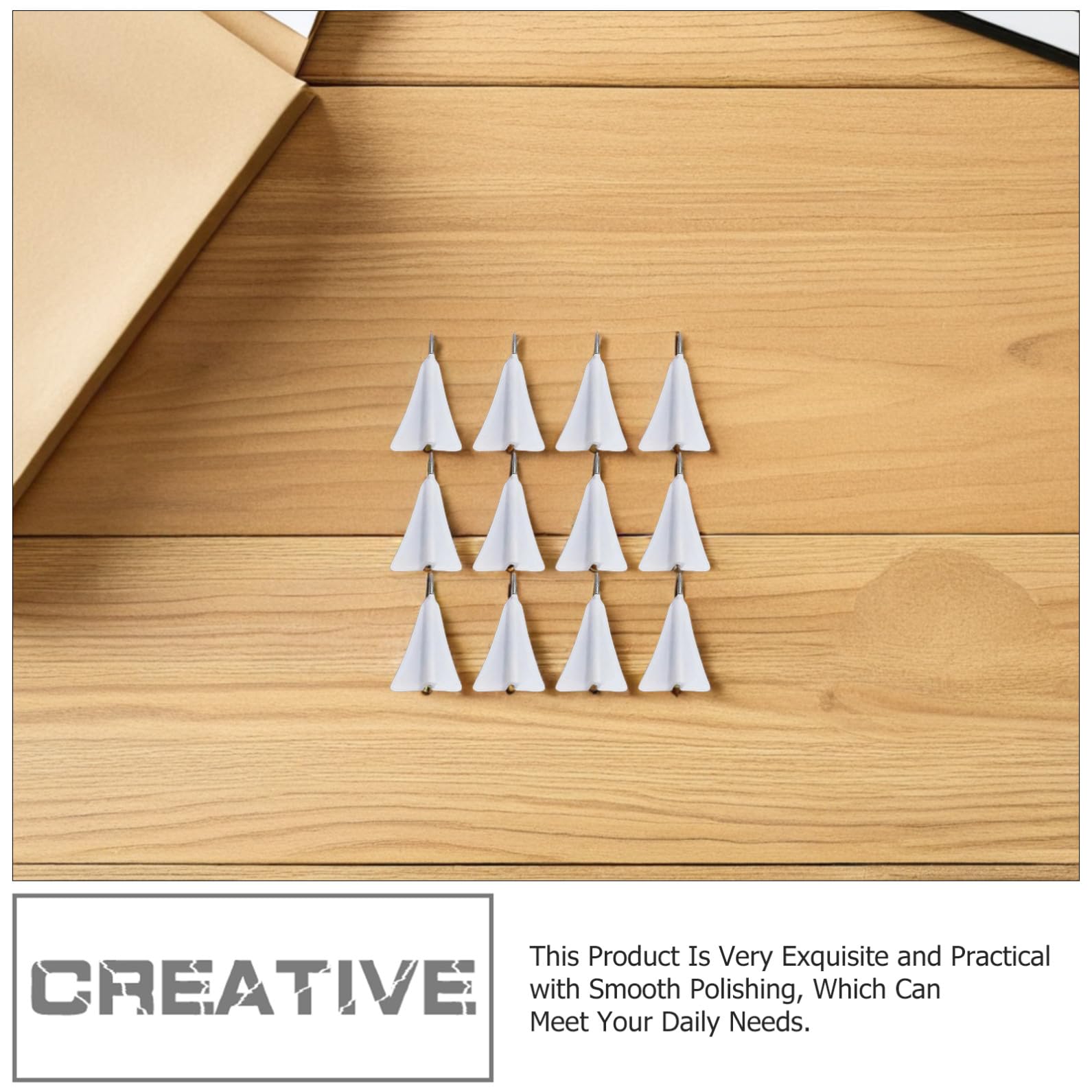 SOLUSTRE Lot de 12 Punaises Créatives D’Avion en Liège, Petites Punaises Pratiques Multifonctions pour Tableau D’Affichage, Cartes et Décoration Murale, Accessoire de Bureau Polyvalent