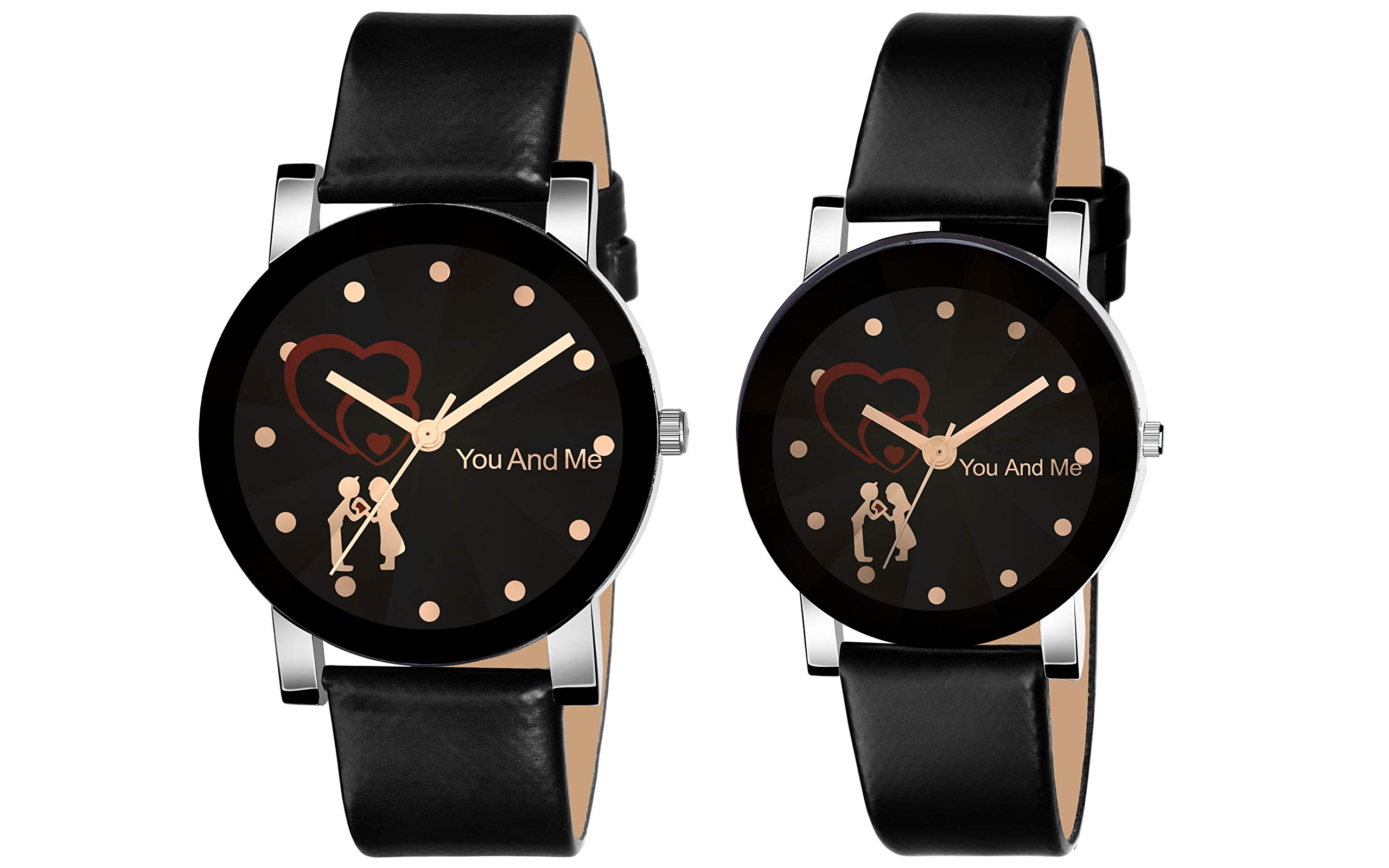 The Shopoholic Analogue You and Me Love Black Dial Valentines Day Special Watch for Couple(HK-531-532) (B08BLN64KD) Amazon Price History, Amazon Price Tracker
