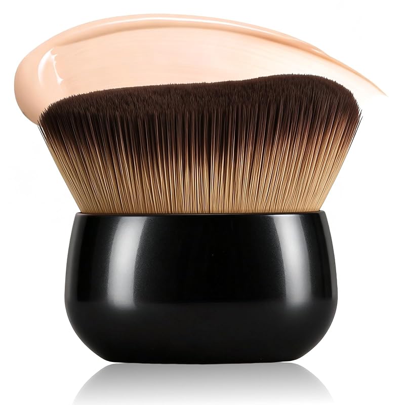 Pincel Kabuki oval grande LIALTK para maquiagem corporal e autobronzeador